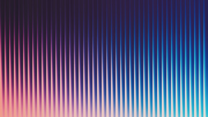 Vibrant vertical lines create a mesmerizing gradient effect, transitioning from deep blues and purples to soft pinks and light blues, a modern design
