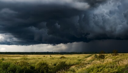 Dark Clouds Before A Thunder Storm