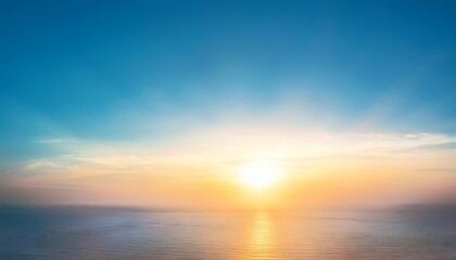 Fototapeta premium Soft Pastel Gradient With Warm Sunlight Merging Into Tranquil Blue Sky Ideal For Serene Backgrounds And Calming Design Projects