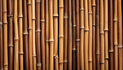 Naklejka premium Dried Bamboo Sticks Texture Background