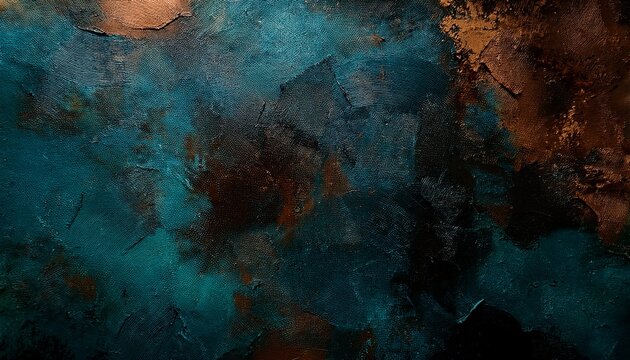 Dark Textured Background Showing A Rich Mix Of Deep Blues Browns And Greens