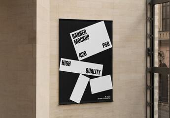 Perspective Banner Mockup