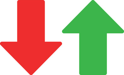 Up and Down Arrow Icons with Rounded Edges. Up and down arrow vector design. symbol of up and down arrow icons.