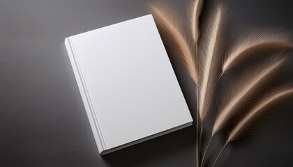 Book With Blank Cover Clean Empty Mockup Plain Template