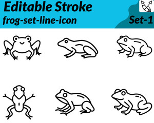 Frog icon character in a cute flat vector style. showing a green frog with big round eyes. wide smile and smooth body curves sitting a lily pad or near a small pond ripple. Can include little details.