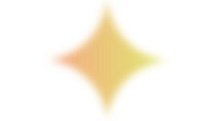 Fototapeta premium Blurred star shape isolated on transparent background creates a soft and dreamy effect, perfect for adding a touch of magic to any design project