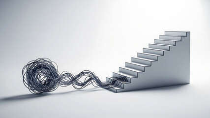Complexity to Progress: Tangled Knot of Wires Unraveling into an Ascending Staircase