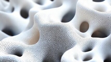 A close-up view of a collection of white objects, ideal for use in product design, packaging, or as a decorative element