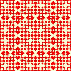 Geometric ornate. Checks, bars seamless pattern. Checkered ornament. Squares, rectangles illustration. Tiles wallpaper. Ethnic motif. Mosaics background. Digital paper. Embroidery textile print.