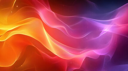 Obraz premium Colorful Abstract Waves with Soft Gradients and Light Effects
