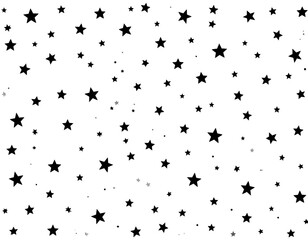 Black star pattern on white background