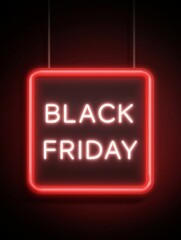 Obraz premium A glowing neon sign for retail and promotion announcements.