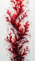 Red Seaweed with Water Bubbles – Marine Superfood and Ocean Beauty