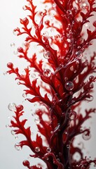 Red Seaweed with Water Bubbles – Marine Superfood and Ocean Beauty