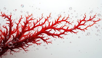 Red Seaweed with Water Bubbles – Marine Superfood and Ocean Beauty
