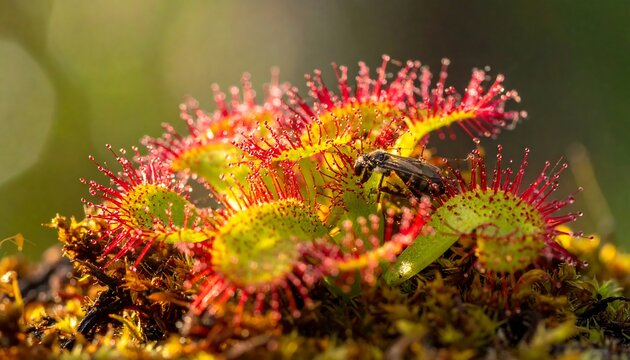 Close-up of a Venus flytrap plant