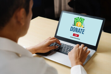Online donation platform offer modish money sending system for people to transfer on the internet