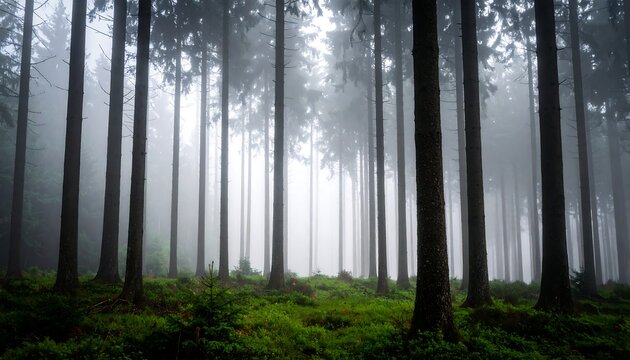 Misty forest scene (1)