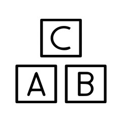 ABC Learning Blocks Icon