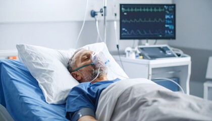 Hospital patient resting