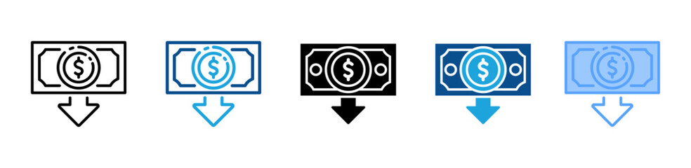 Pay icon sheet multiple style collection