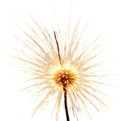 Fototapeta premium Burst of light on black, sparkler effect. Radiant display, vibrant, shining