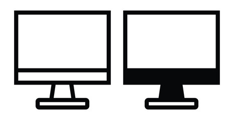 Pair of Minimalist Computer Monitors in Different Styles and Designs