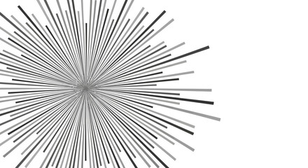 Obraz premium Abstract radial lines burst outwards from a central point.