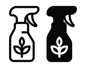 Spray Bottle Icon Design for Eco-Friendly Cleaning Products