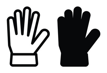 Obraz premium Hand Icons in Black and White Design for Diverse Applications