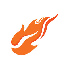 fired meteorite  logo vector icon illustration