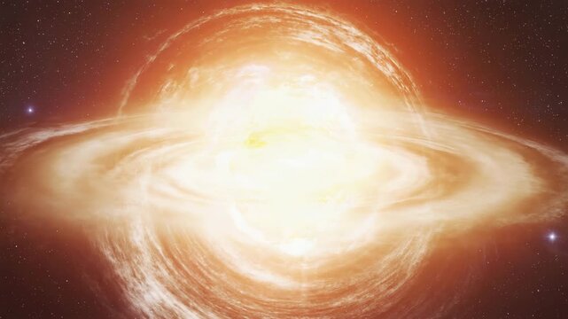 Cinematic Brilliant Supernova Star Explosion