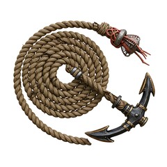 Rustic Bamboo Archway – Botanical Event Backdrop - Stylized Anchor with Rope 3D Game Prop for RPG, Adventure, or Exploration Games