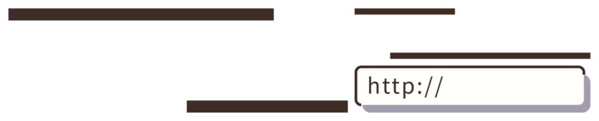 Obraz premium Text cursor highlighting in a horizontal URL input field with outlined text elements. Ideal for web navigation, search functionality, technology, user interface, minimalism, web design, simple flat