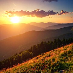 Mountain sunset vista (1)