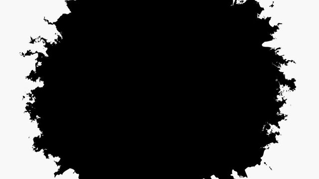 Black ink stain spreading in water, black ink splatter background, Black ink drop dripping and spreading on white paper, 
Ink transition splatter in water black watercolor ink drops background,