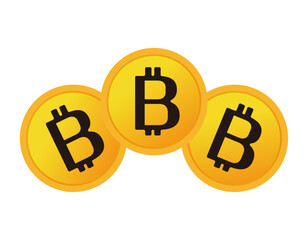 ビットコインのアイコン　仮想通貨