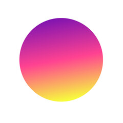 Round circle frames set with gradient red and purple icons for social media followers and likes vector illustration