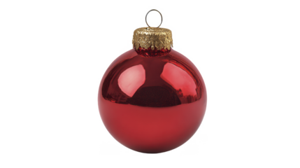 Vibrant Christmas Ornament Decoration Isolated on a Transparent Background PNG File Festive Holiday Sphere Object