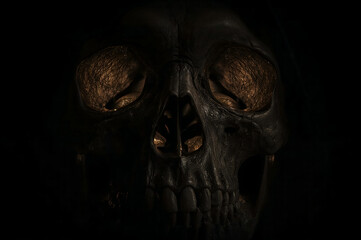 portrait of a scary zombie