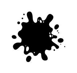 Black Melting Paint Abstract Liquid Vector Elements Isolated on White Background. Border and Drips Ink Set. Vector Illustrations.	