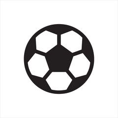 Obraz premium Black and White Soccer Ball Graphic Vector Illustration with Hexagonal and Pentagonal Panels for Sporting Events and Activities on Clean White Background for Sport Related Designs