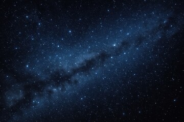 Dense star field with bright nebula wisps and constellations over deep indigo cosmos