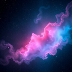 Glowing Cloud Band Among Tiny Stars