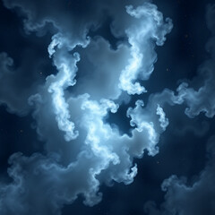 Moody Cloud Waves With Gentle Edges