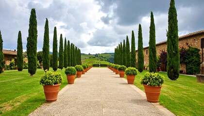 Italian garden pathway