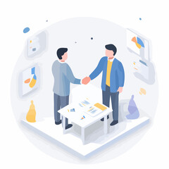 business people working together