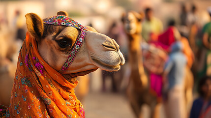 The Pushkar Camel Fair showcases Rajasthan’s vibrant culture, where thousands of camels and traders fill the vast desert sands.