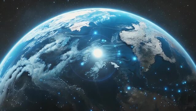 vibrant and whimsical celestial sphere resembling galactic bloob organism