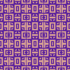 Seamless abstract pattern with geometric shapes best for fabric product.